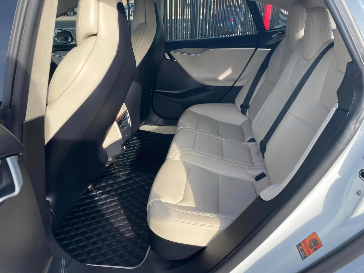 2018 WHITE /White Gold Tesla Model S (5YJSA1E23JF) , located at 744 E Miner Ave, Stockton, CA, 95202, (209) 944-5770, 37.956863, -121.282082 - Photo#7